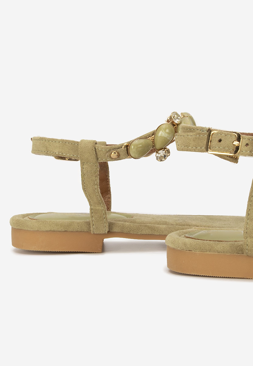 Sandali bassi eleganti Rozy verdi