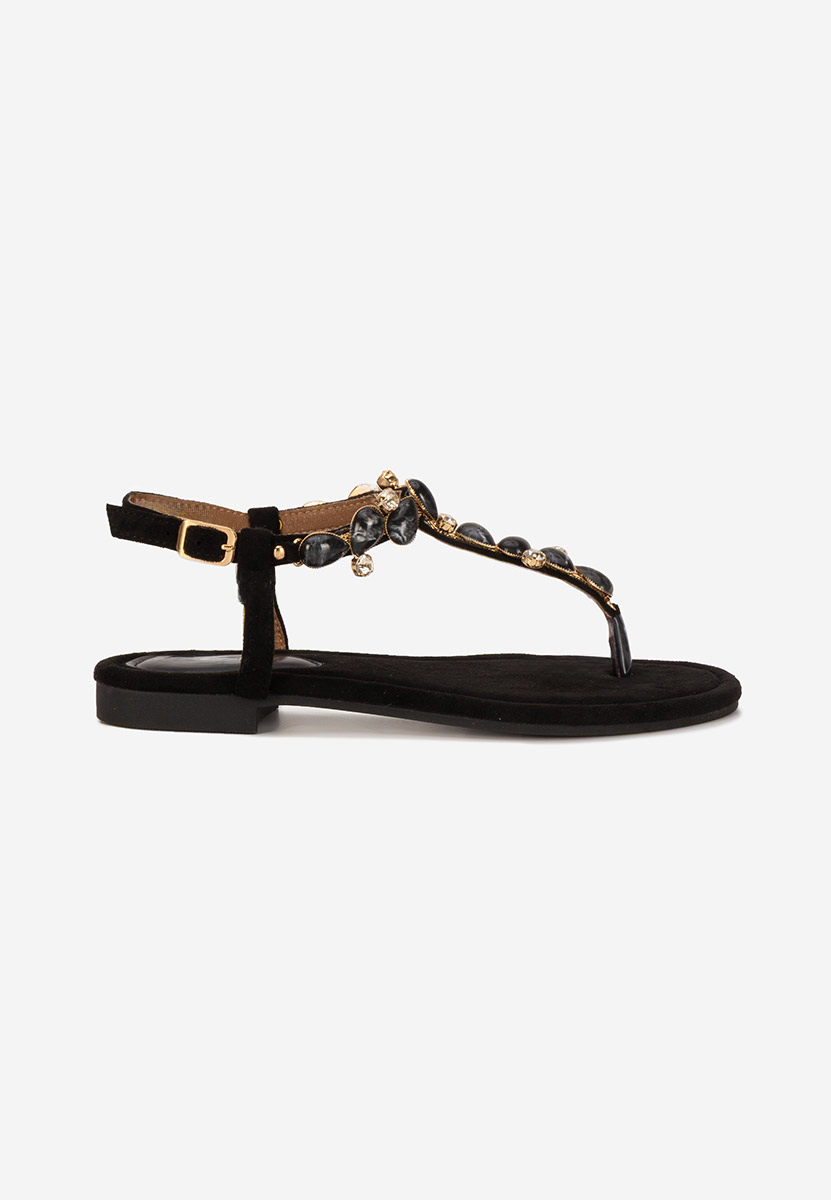 Sandali bassi eleganti Rozy nero