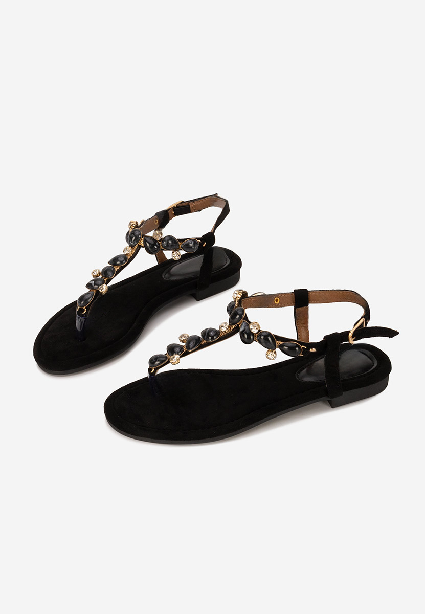 Sandali bassi eleganti Rozy nero