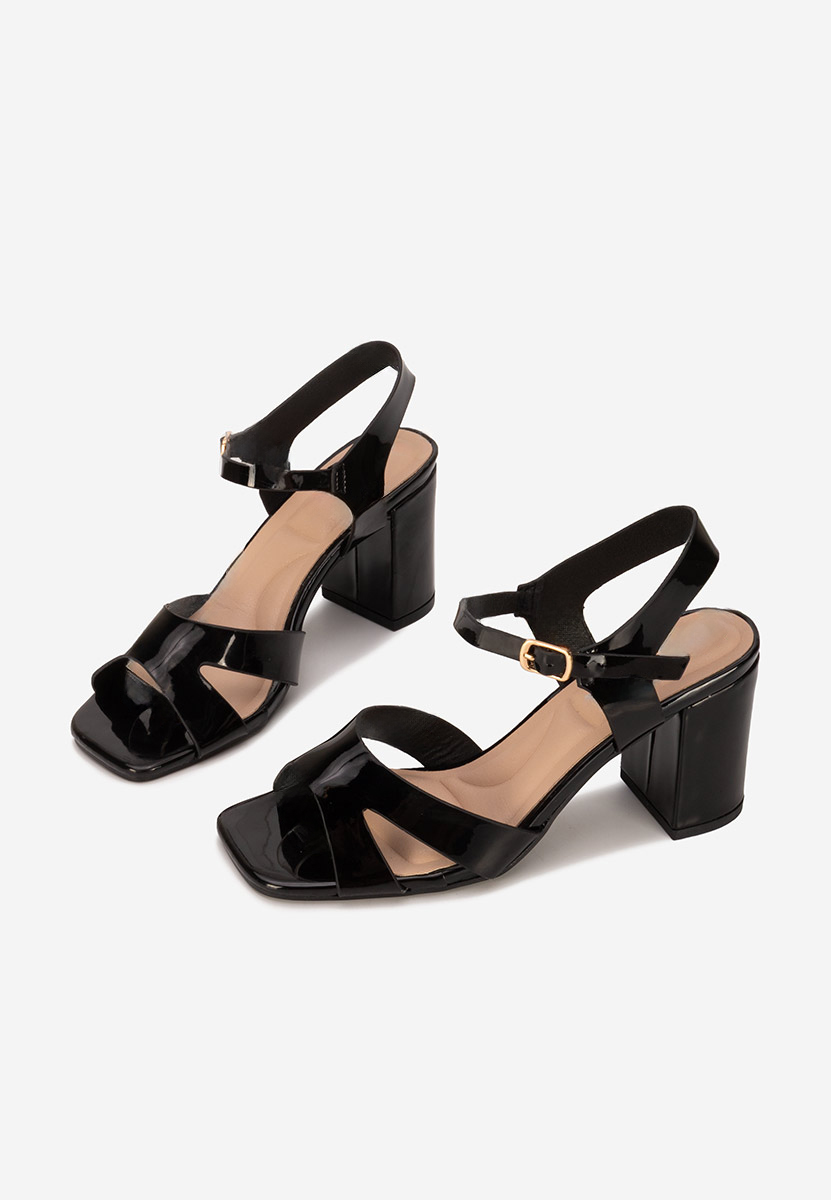 Sandali con tacco largo Iustima nero