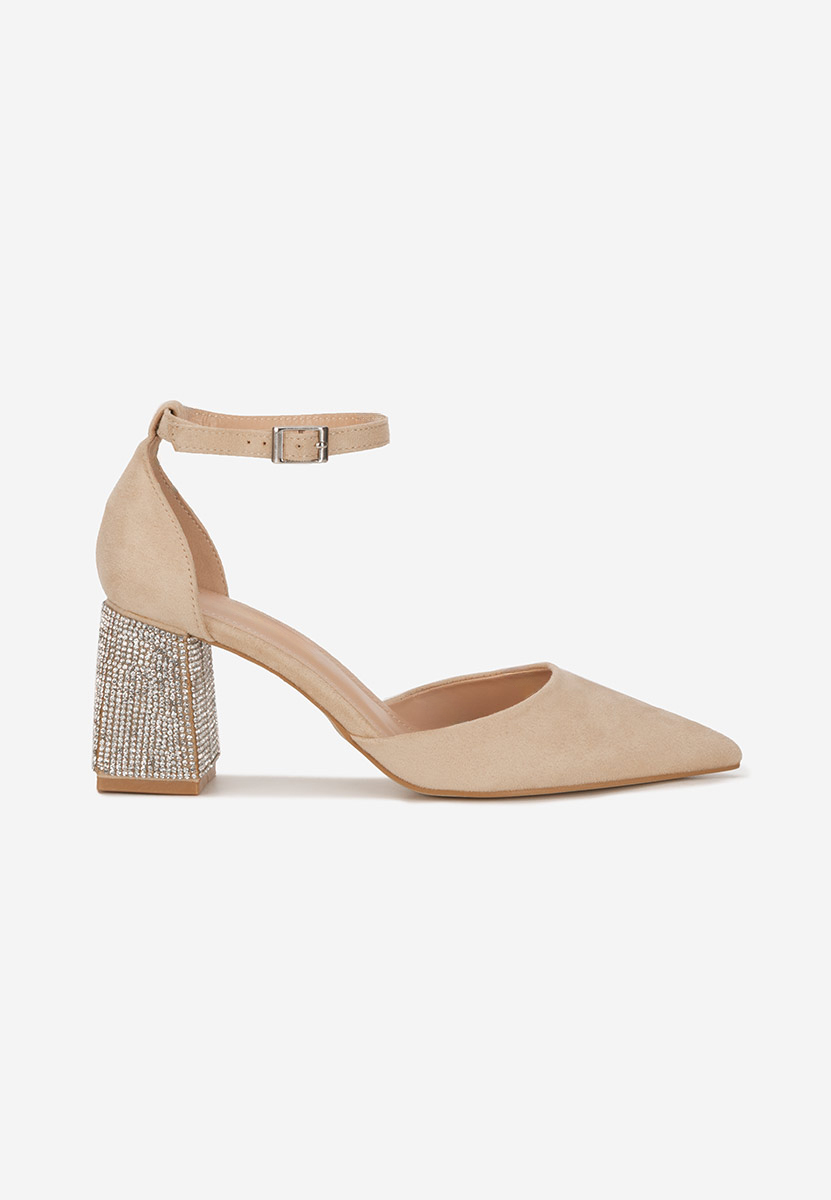 Décolleté tacco largo Ivette beige