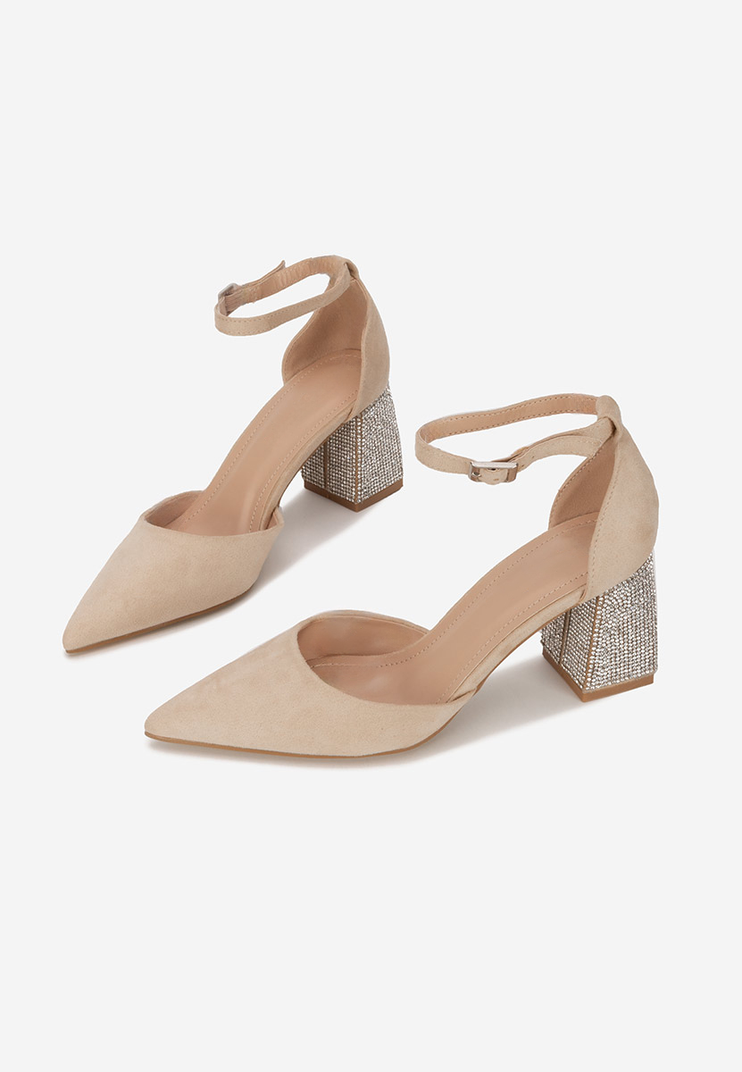 Décolleté tacco largo Ivette beige