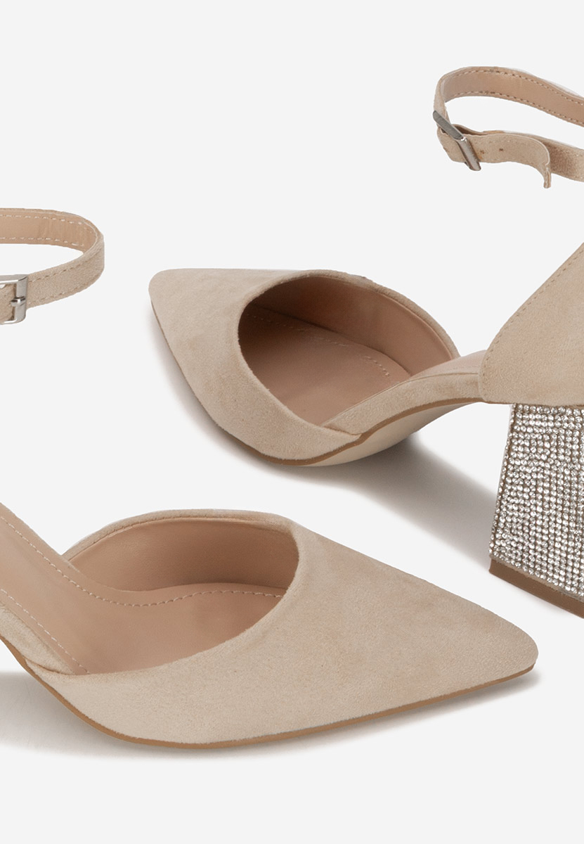 Décolleté tacco largo Ivette beige