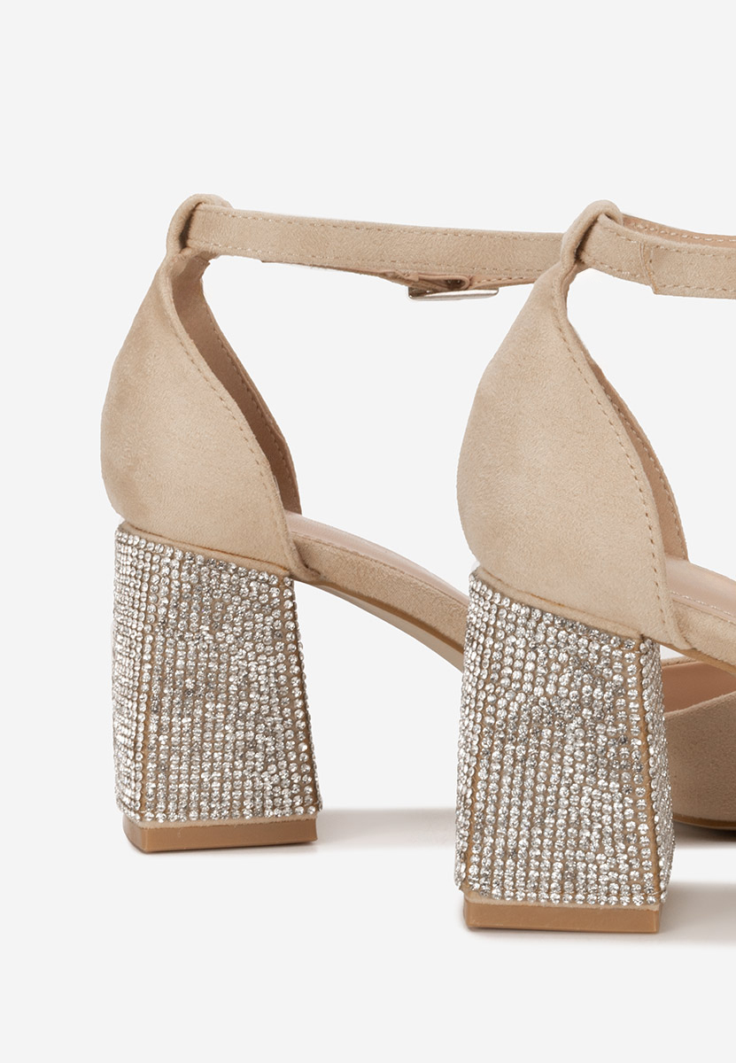 Décolleté tacco largo Ivette beige