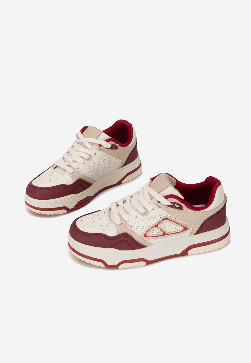 Sneakers con plateau Damarya granata