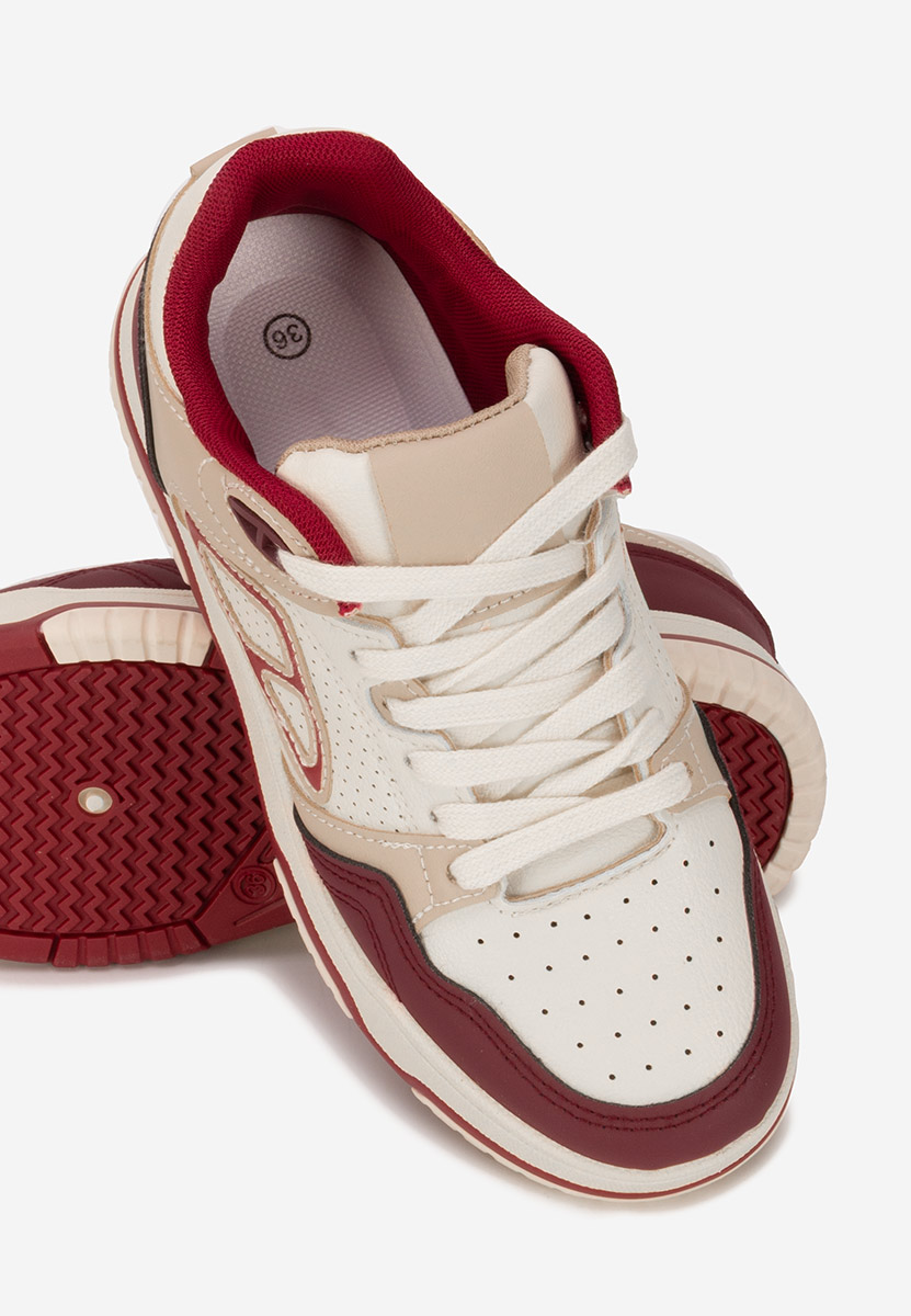 Sneakers con plateau Damarya granata