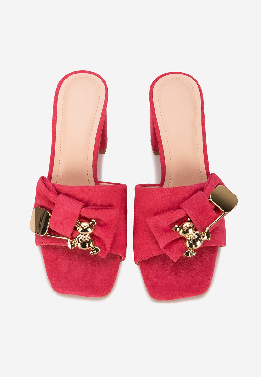 Ciabatte con tacco Aerina fucsia