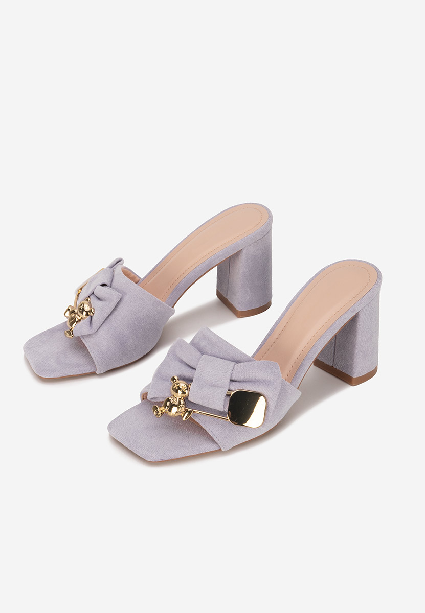 Ciabatte con tacco Aerina viola