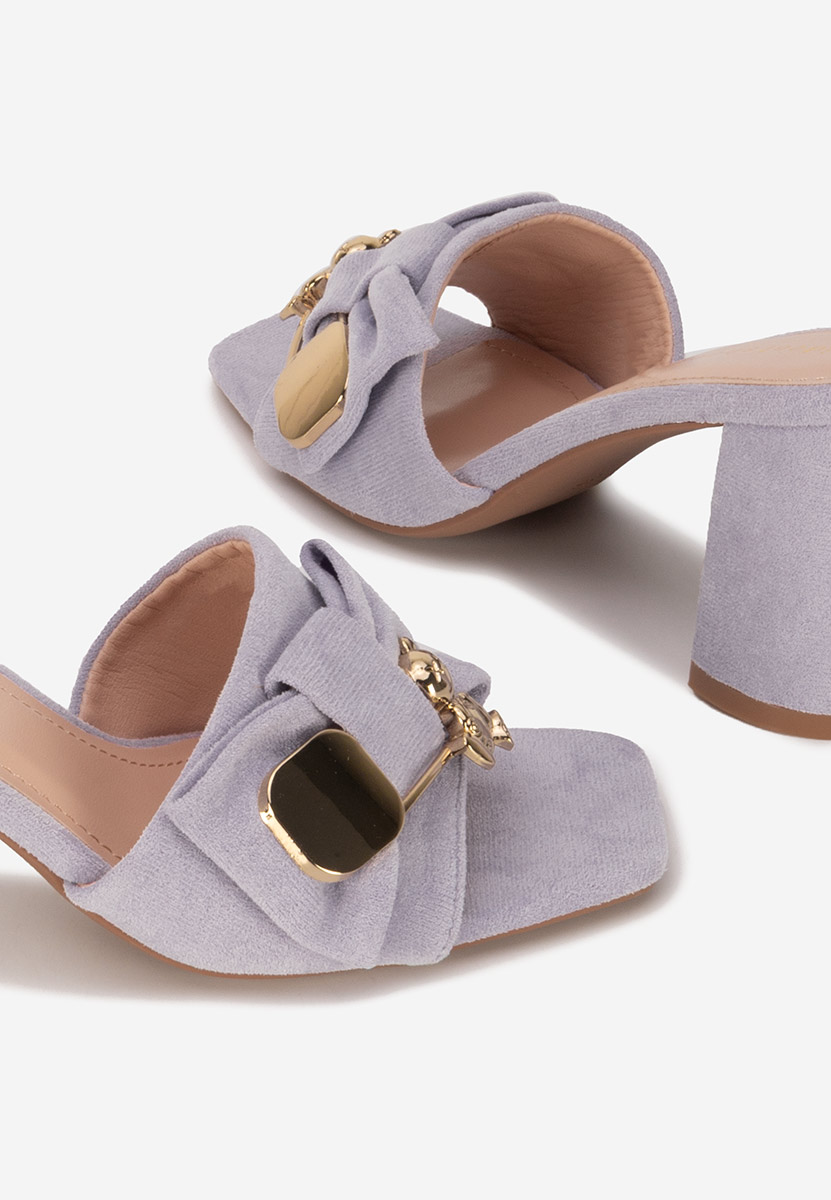 Ciabatte con tacco Aerina viola