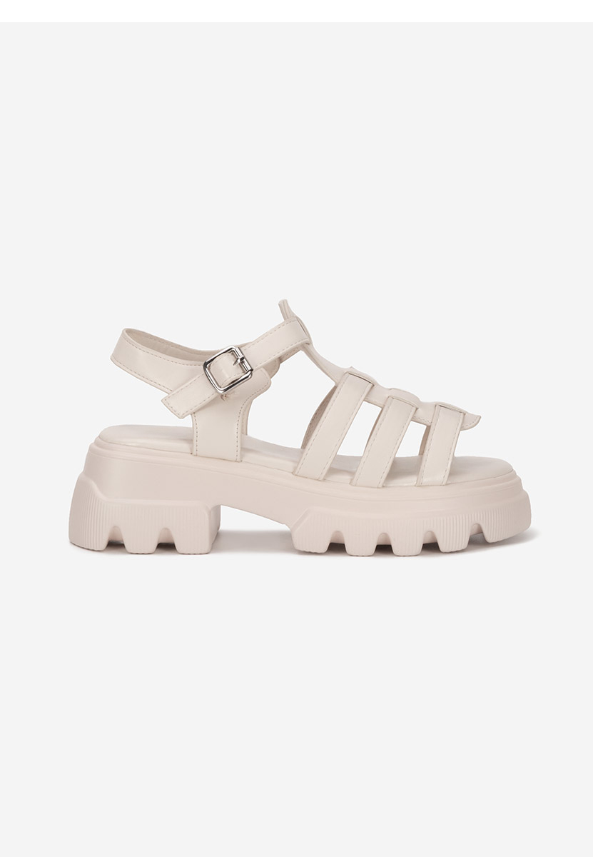 Sandali platform Deresana beige