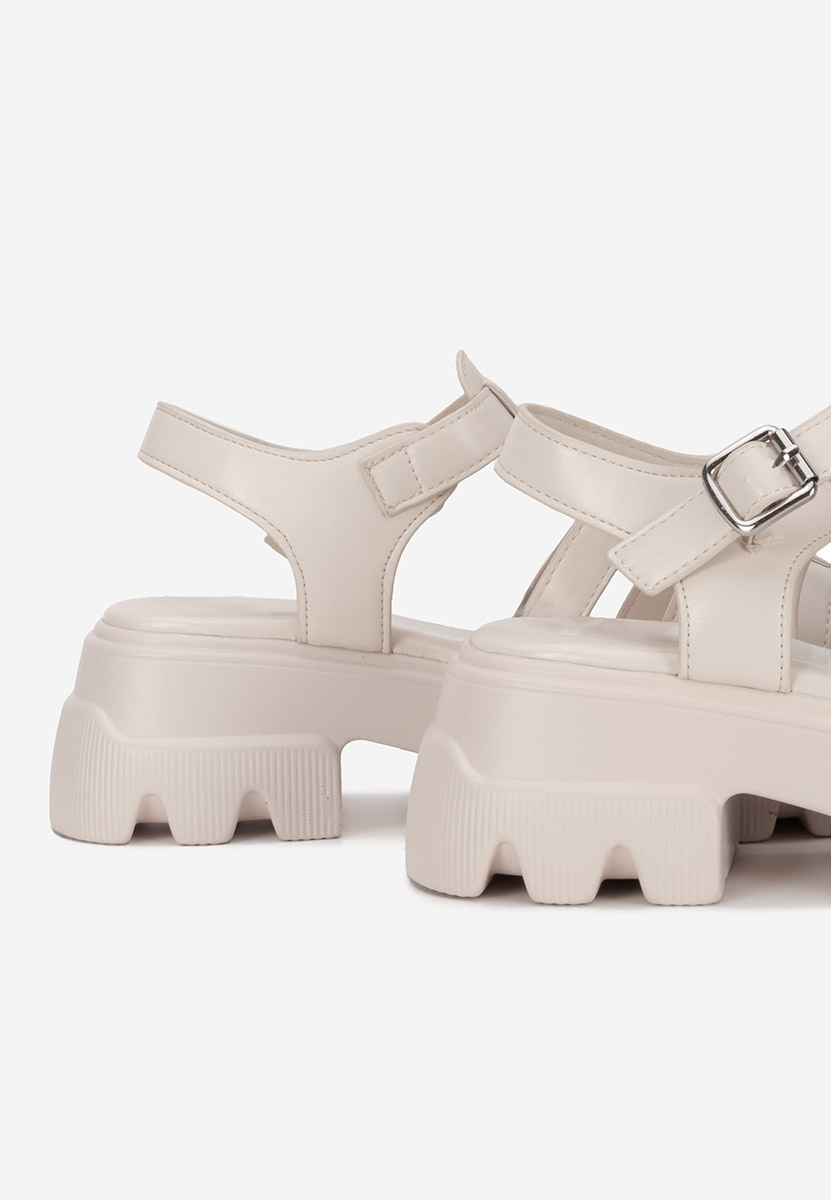 Sandali platform Deresana beige