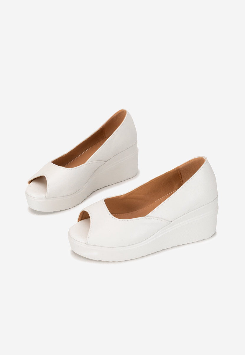 Scarpe con zeppa Luannsa bianchi