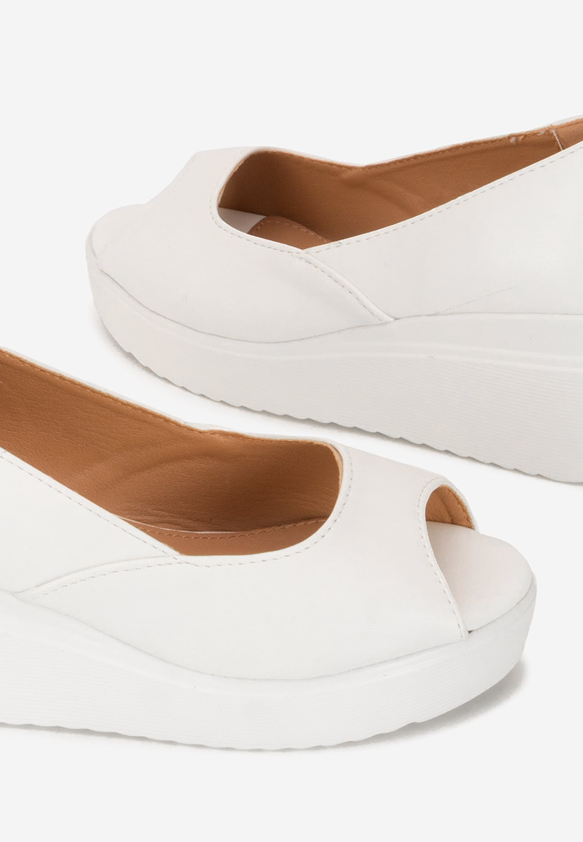 Scarpe con zeppa Luannsa bianchi