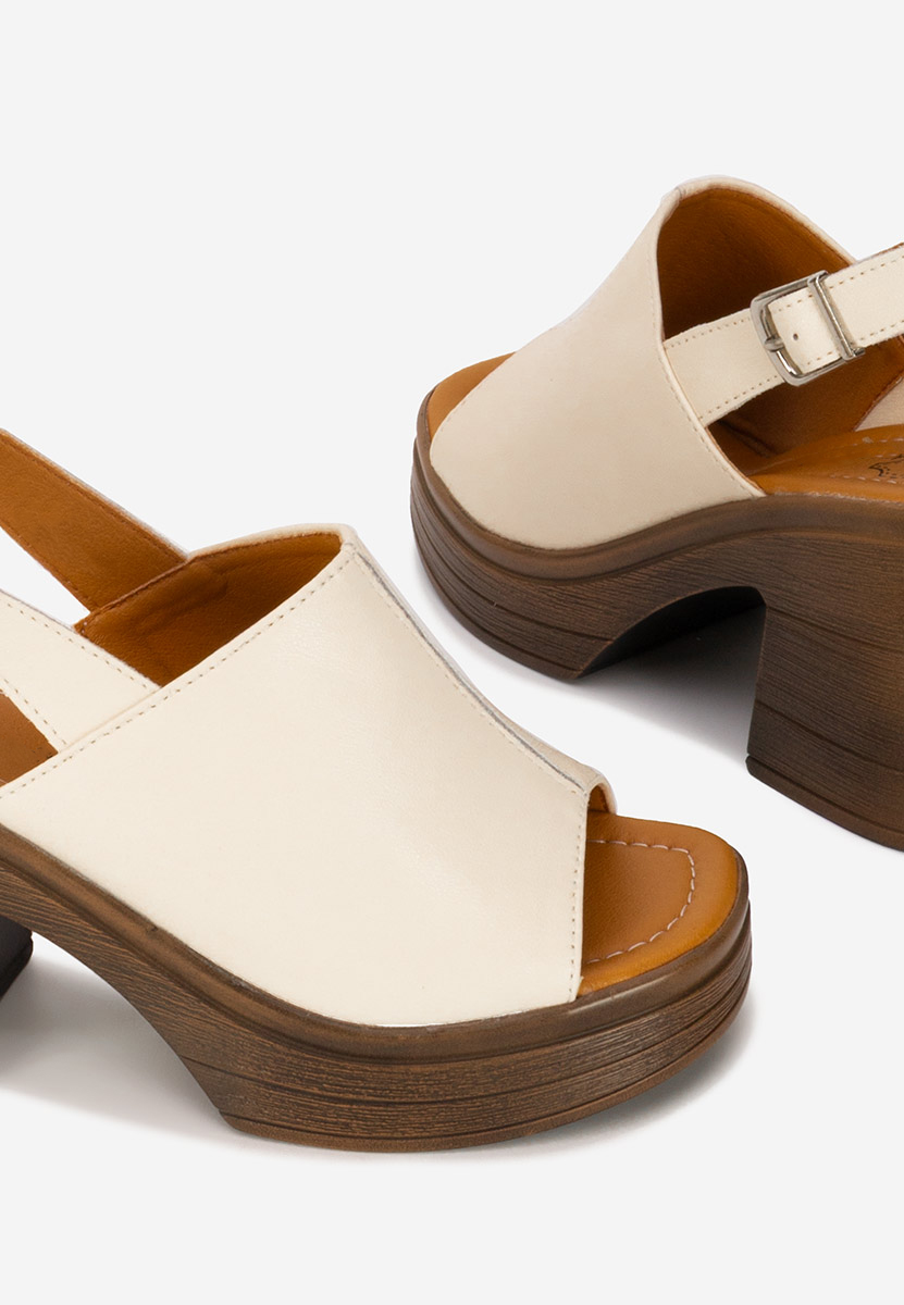 Sandali cuoio Gildea beige