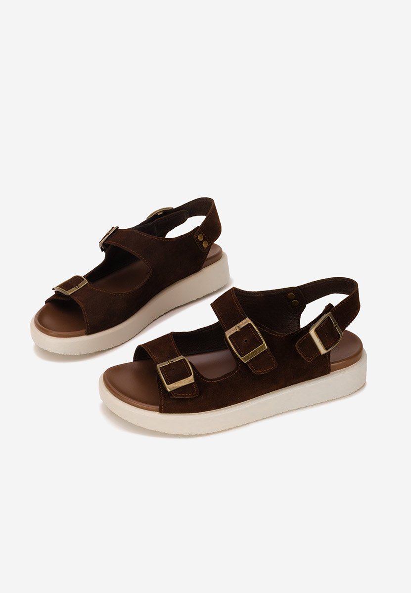 Sandali cuoio Herea marrone