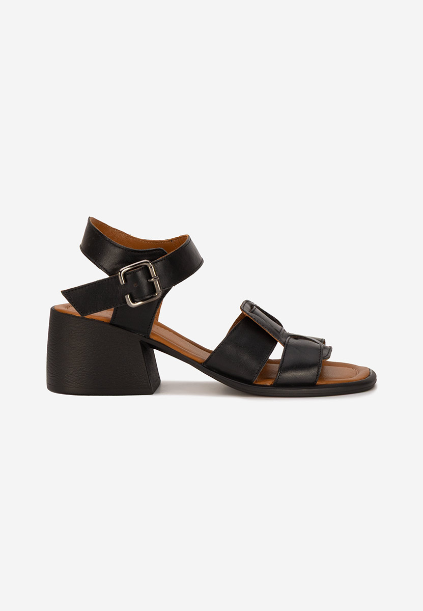 Sandali cuoio Edelina nero