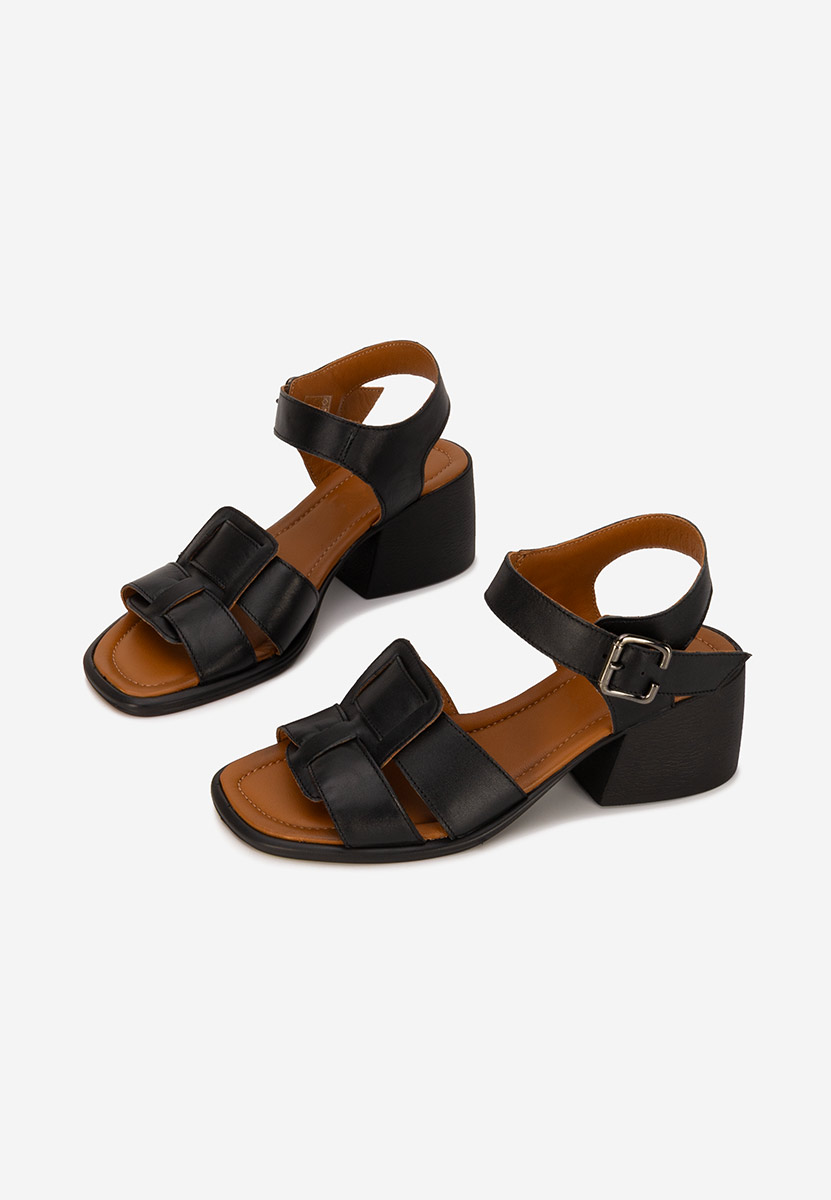 Sandali cuoio Edelina nero
