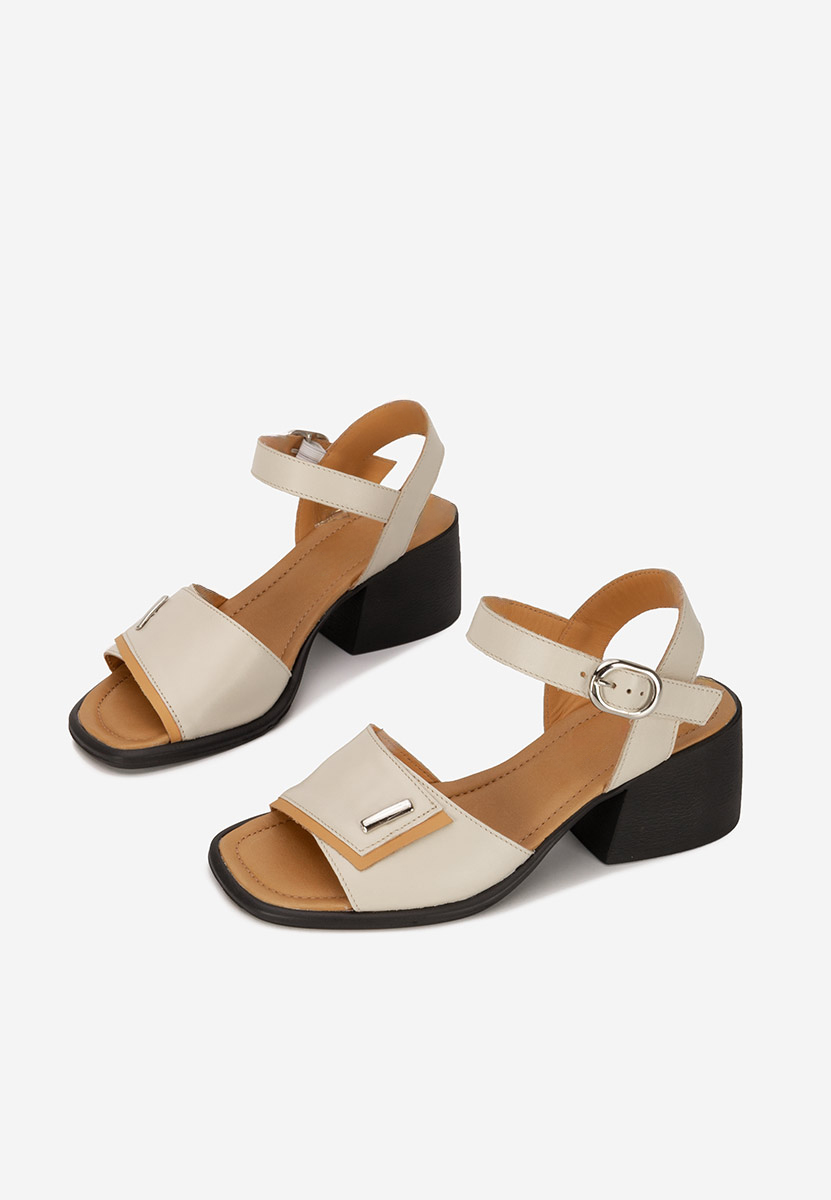 Sandali pelle Dominica beige