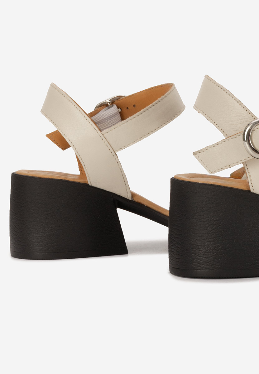 Sandali pelle Dominica beige