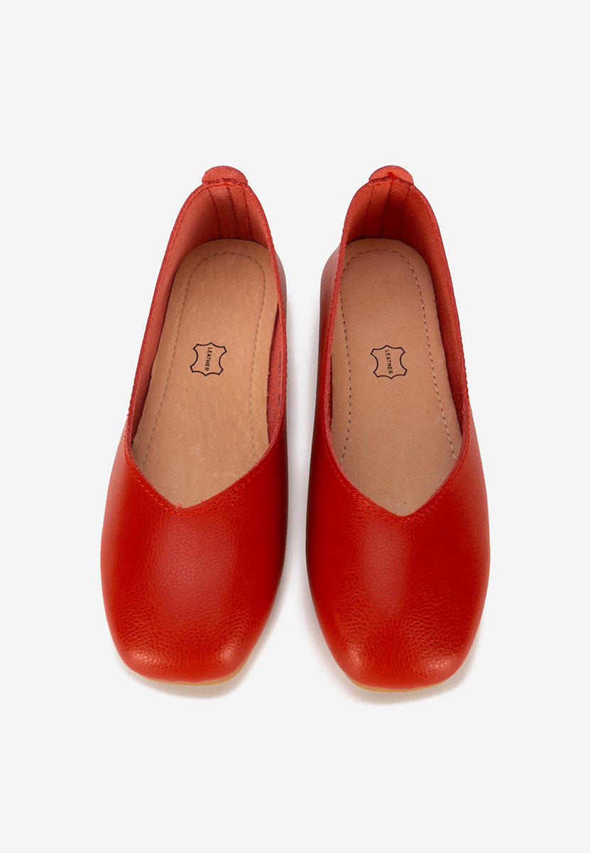 Ballerine pelle Gabiela rosso