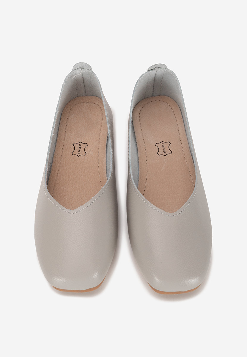 Ballerine pelle Gabiela grigio
