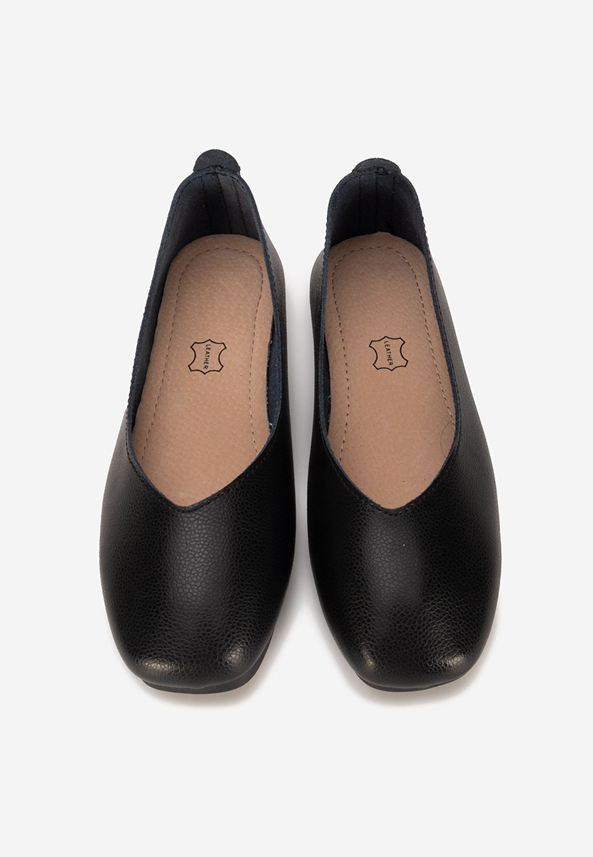 Ballerine pelle Gabiela nero