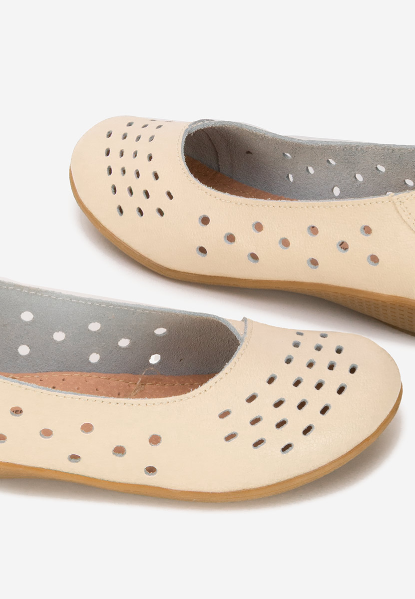 Ballerine pelle Andeia beige