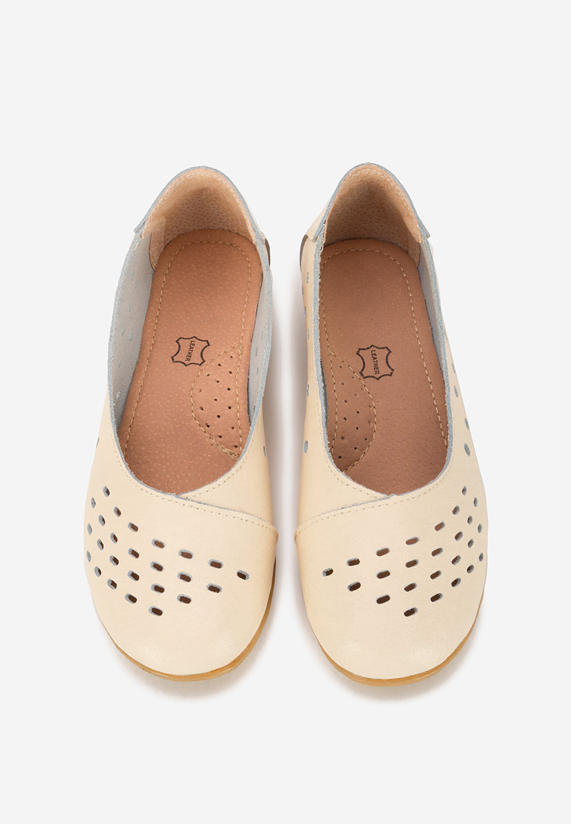 Ballerine pelle Andeia beige