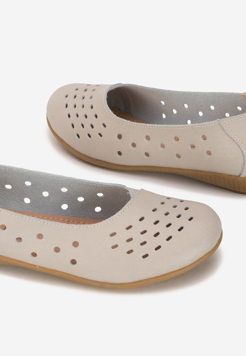 Ballerine pelle Andeia grigio