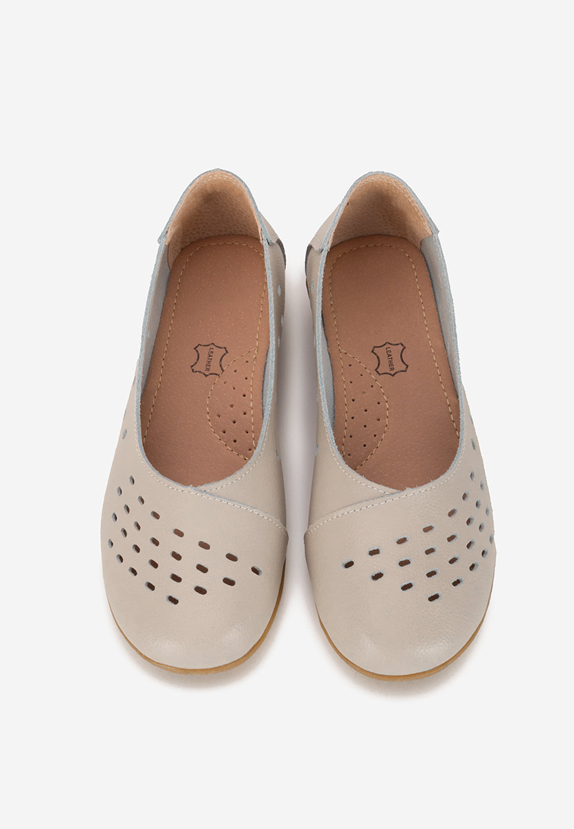 Ballerine pelle Andeia grigio