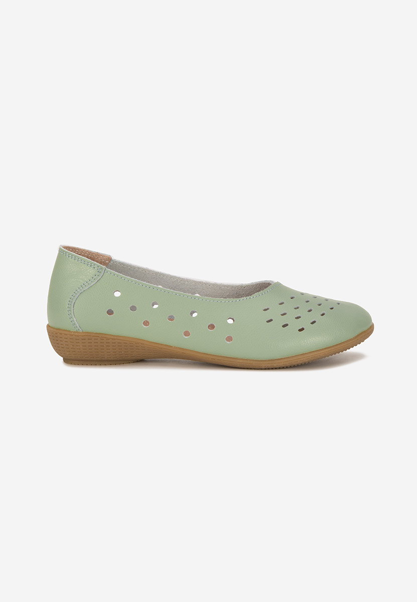 Ballerine pelle Andeia verdi