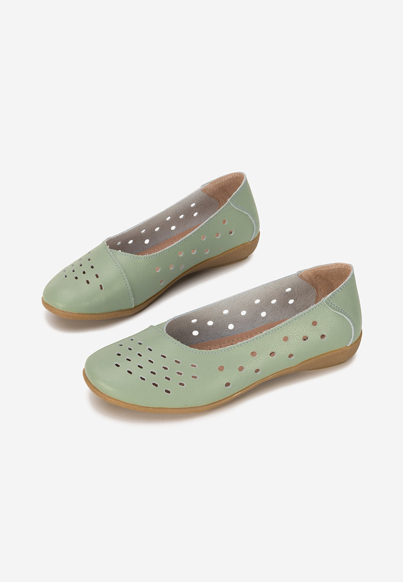Ballerine pelle Andeia verdi