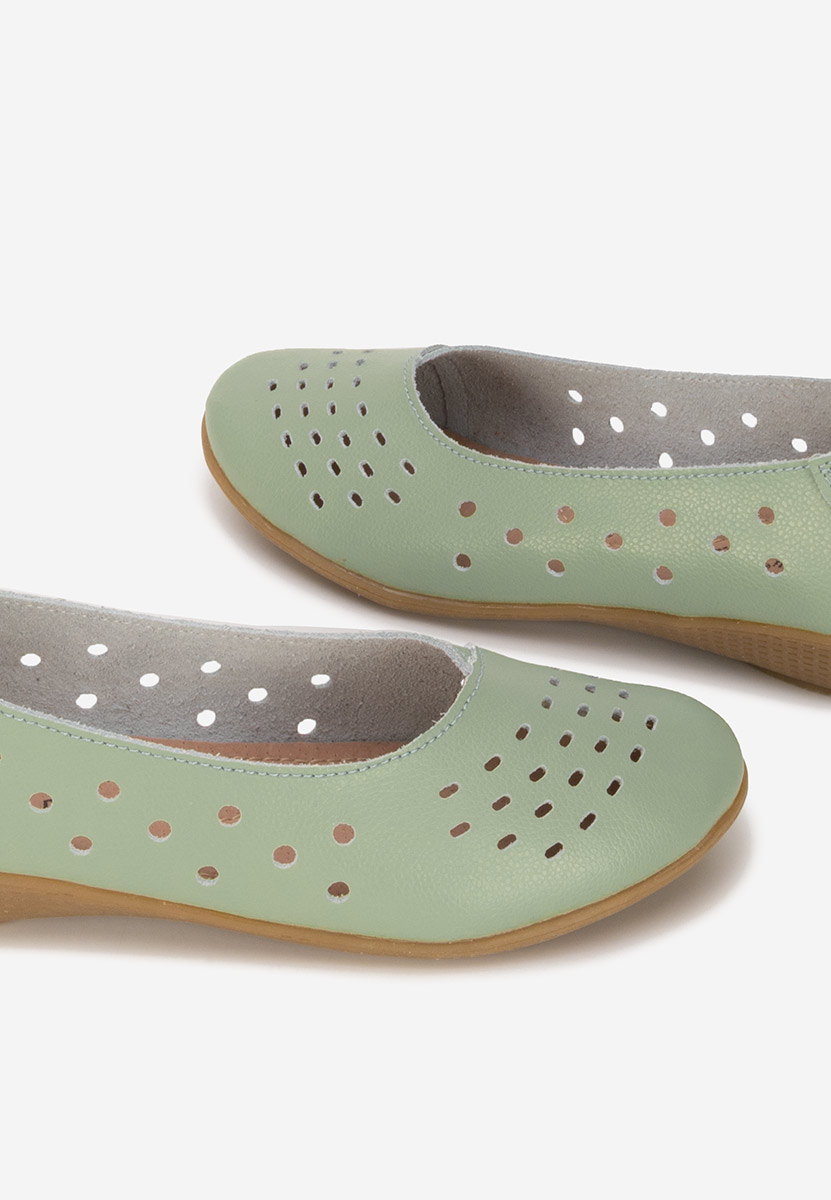 Ballerine pelle Andeia verdi