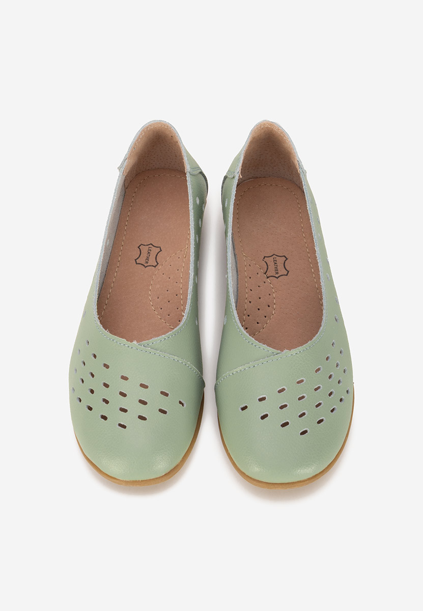 Ballerine pelle Andeia verdi