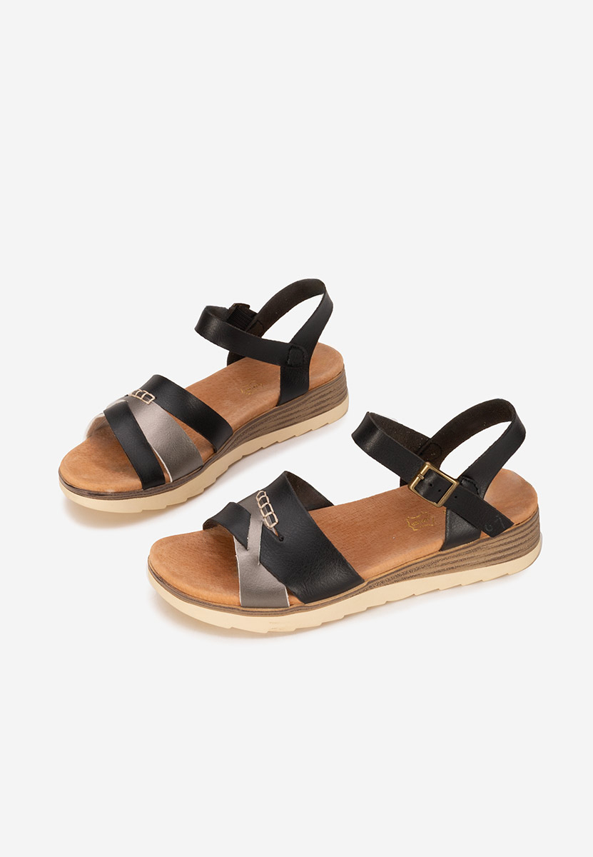Sandali cuoio Izalya nero