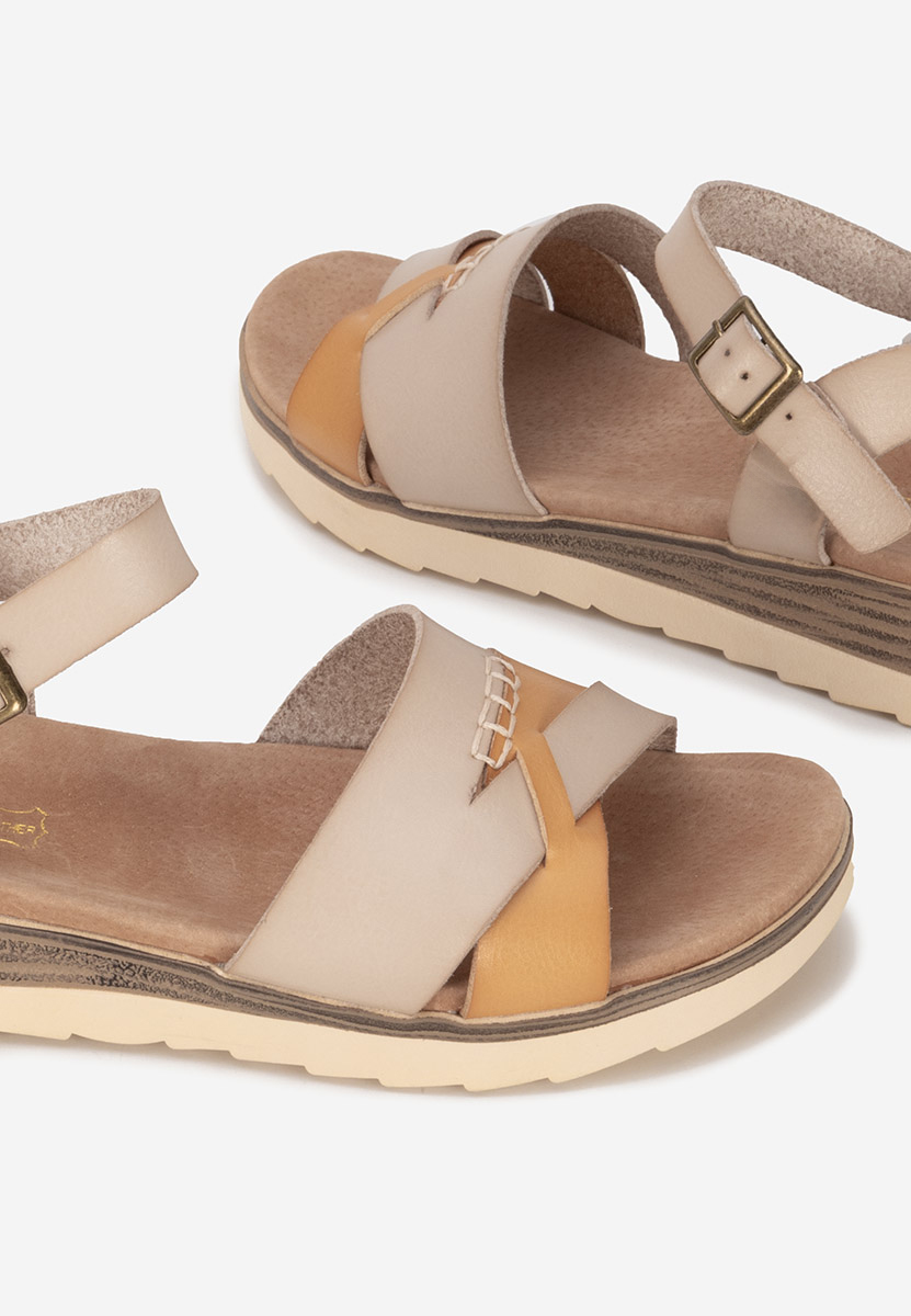 Sandali cuoio Izalya beige