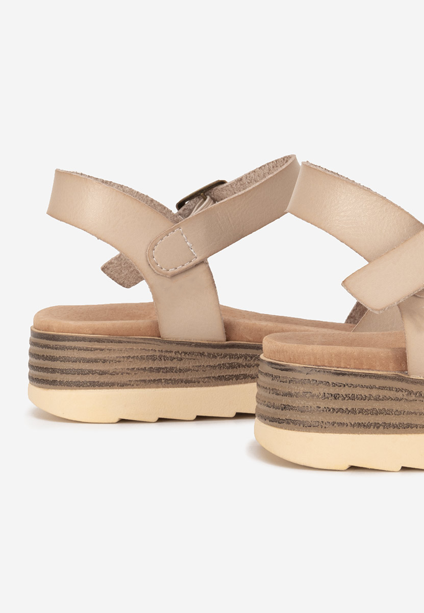 Sandali cuoio Izalya beige