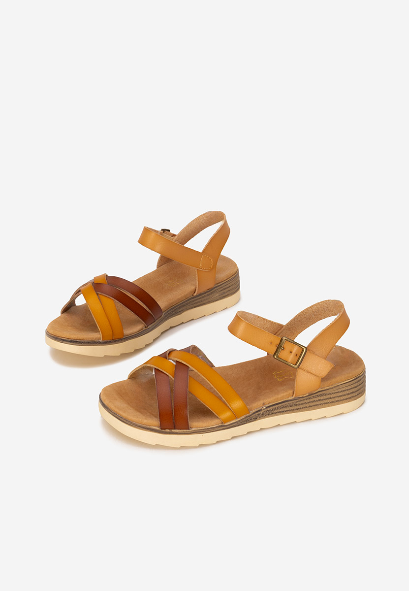 Sandali cuoio Mendosa camel