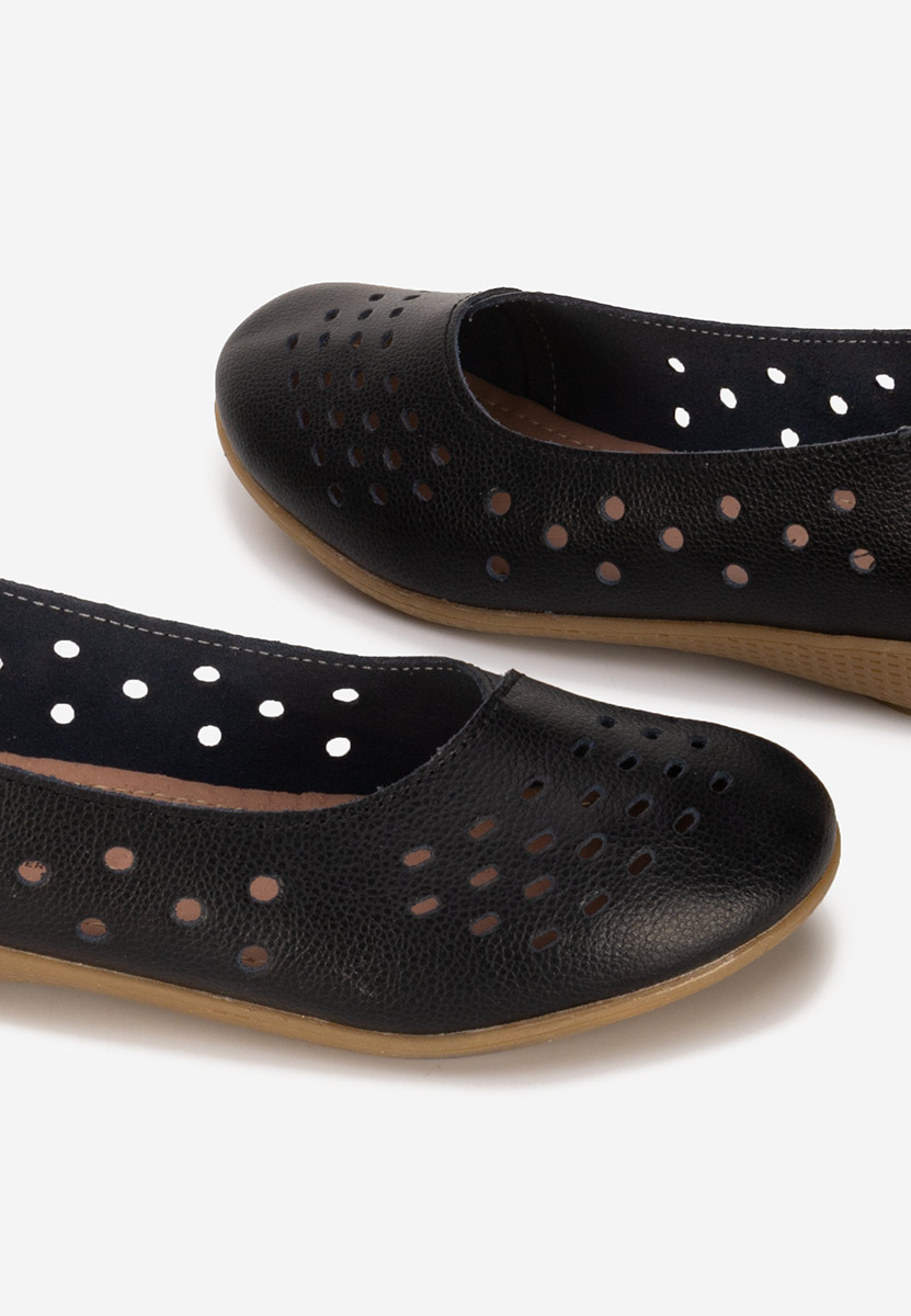 Ballerine pelle Andeia nero