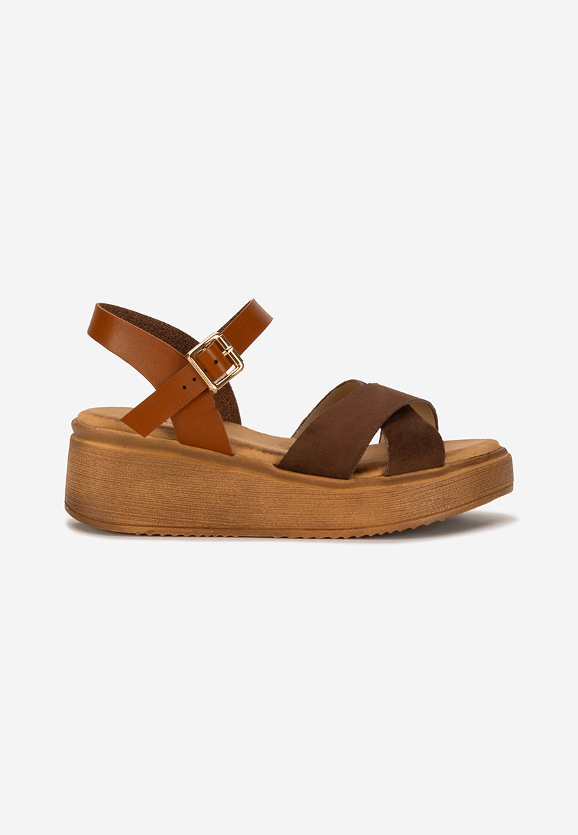 Sandali platform Minellia marrone
