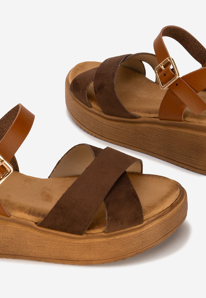 Sandali platform Minellia marrone