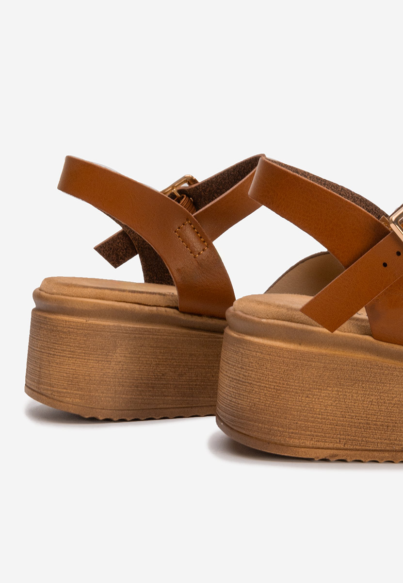 Sandali platform Minellia marrone