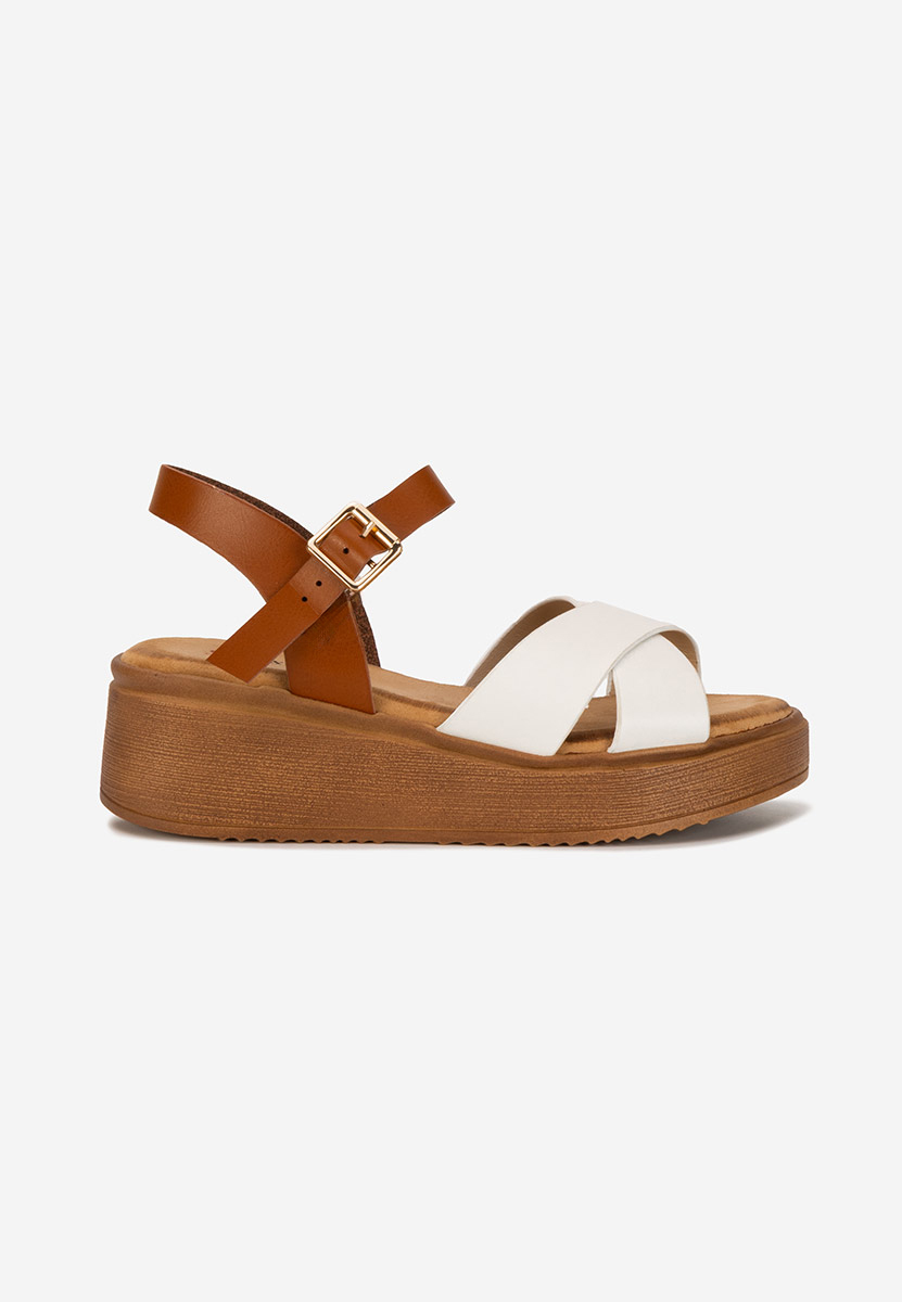 Sandali platform Minellia bianchi