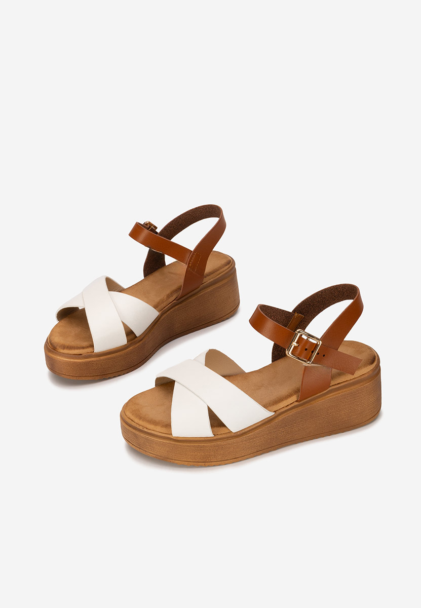 Sandali platform Minellia bianchi