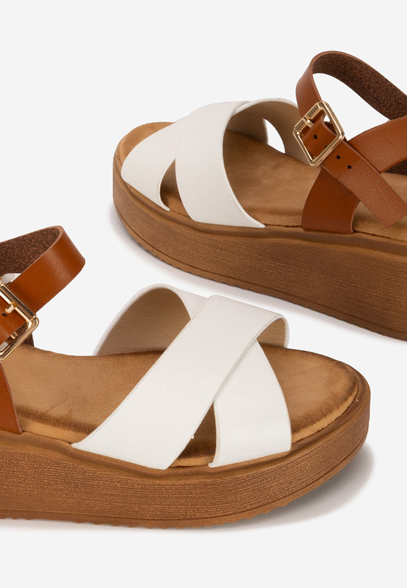 Sandali platform Minellia bianchi