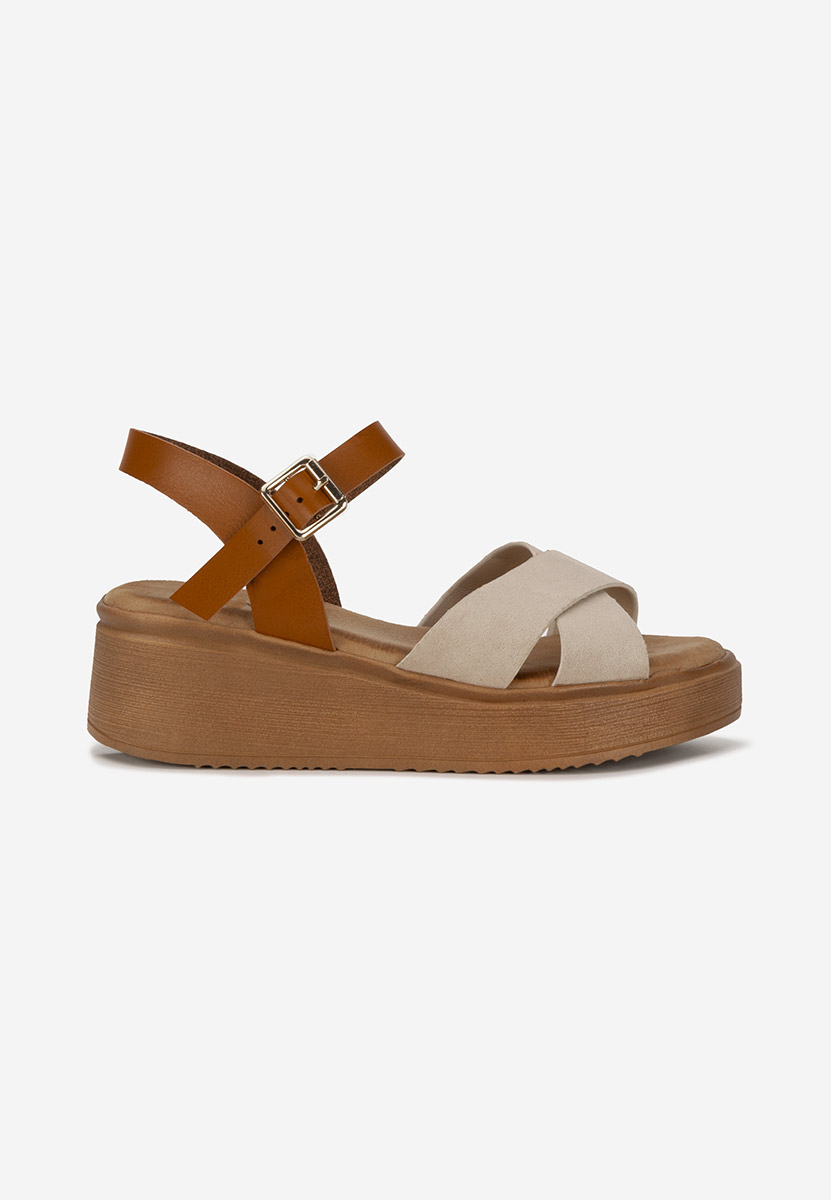 Sandali platform Minellia beige