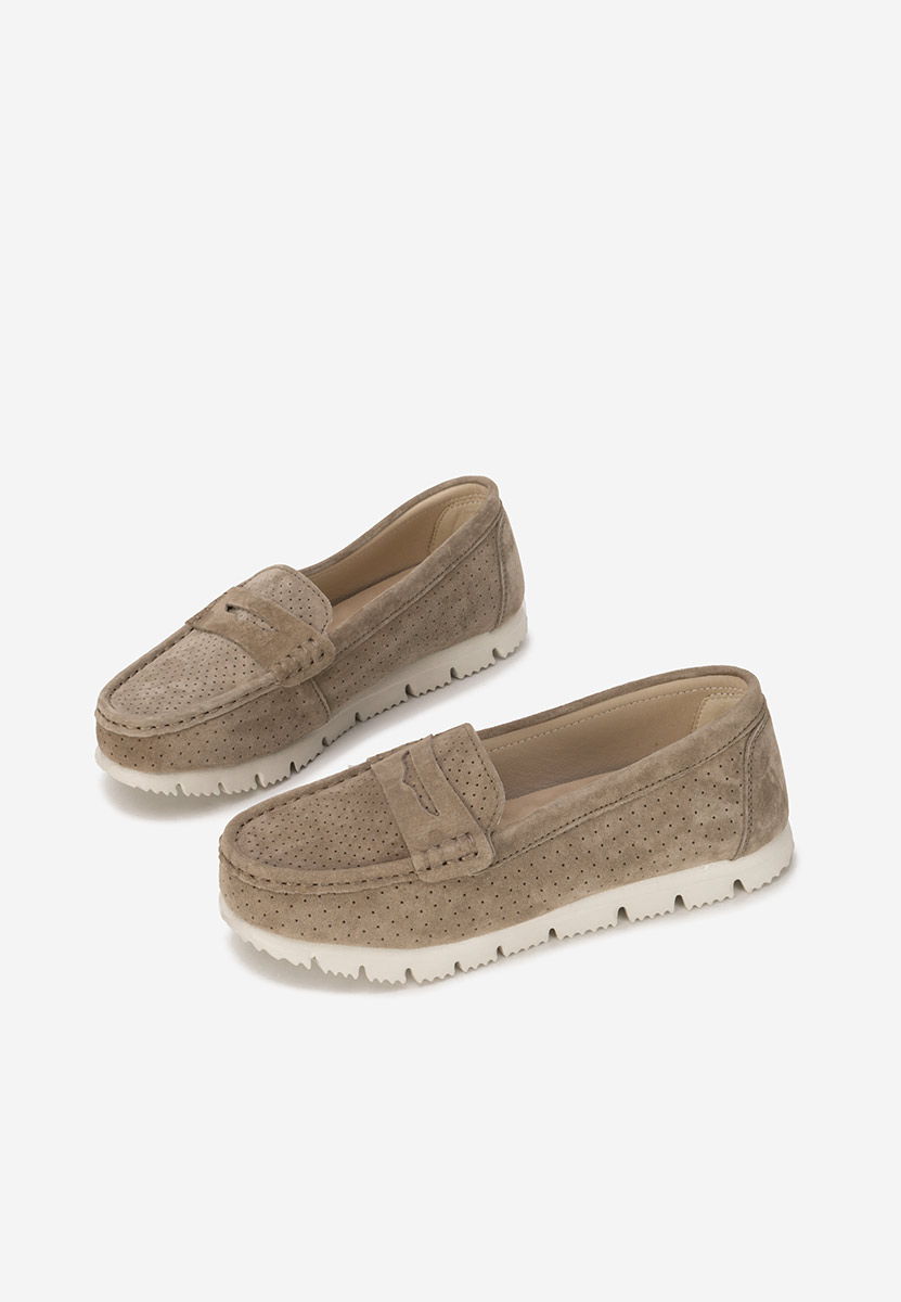 Mocassini donna pelle Valerimia V2 beige