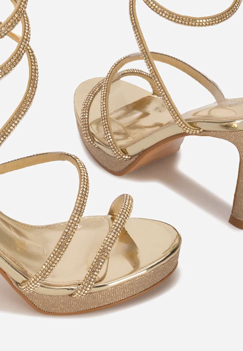 Sandali eleganti Perrya oro