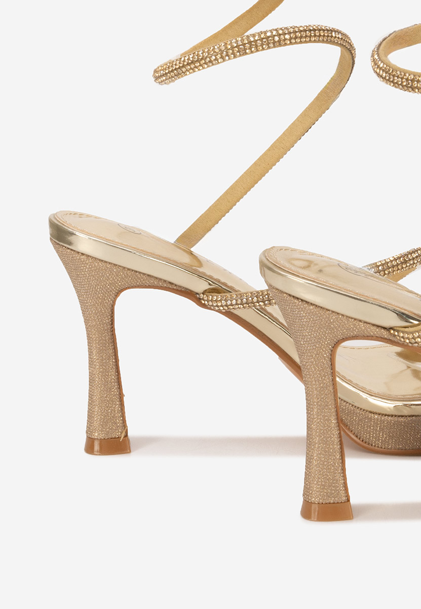 Sandali eleganti Perrya oro