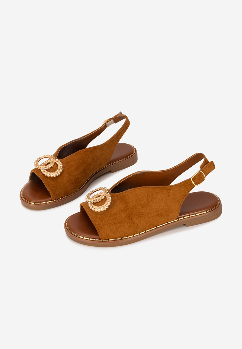 Sandali bassi eleganti Olivera camel